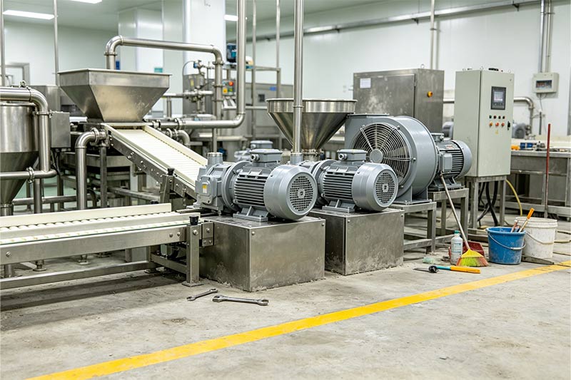 IE3 Industrial AC Motor Energy Saving Renovation for Food Factory