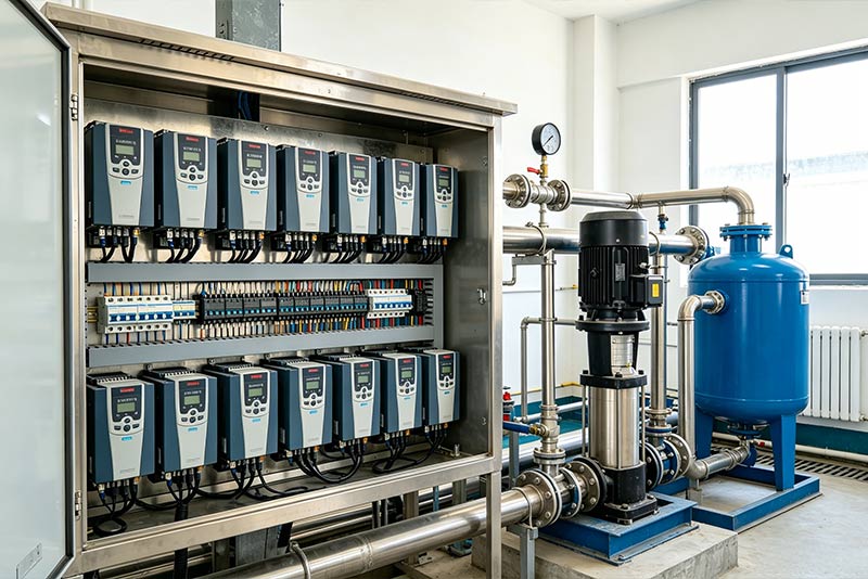 V-300 Series VFDs Delivered in Bulk to European Water Treatment Project, Empowering Constant Pressure Water Supply Automation Upgrade